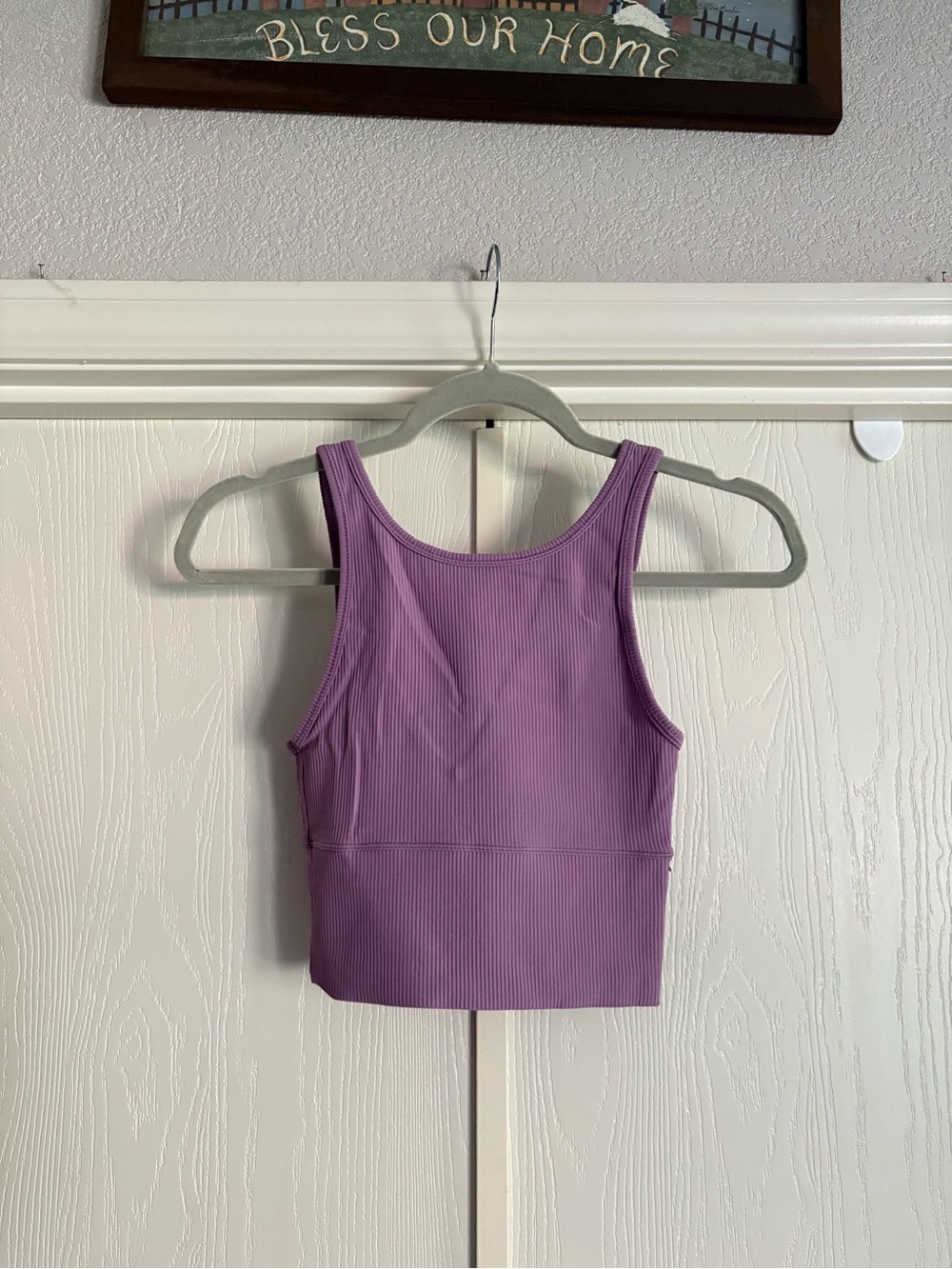 lululemon athletica Ribbed Lavender Crop Tank